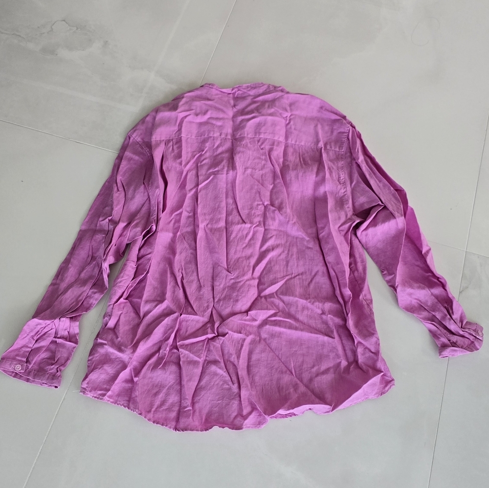 Havana Nines Embroidered Long-Sleeved Shirt - Orchid And White - 3XL - Picture 5 of 5